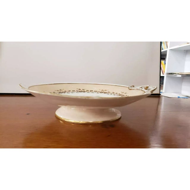 Late 19th Century Old Paris Porcelain Floral Motif Cake Stand For Sale - Image 4 of 6