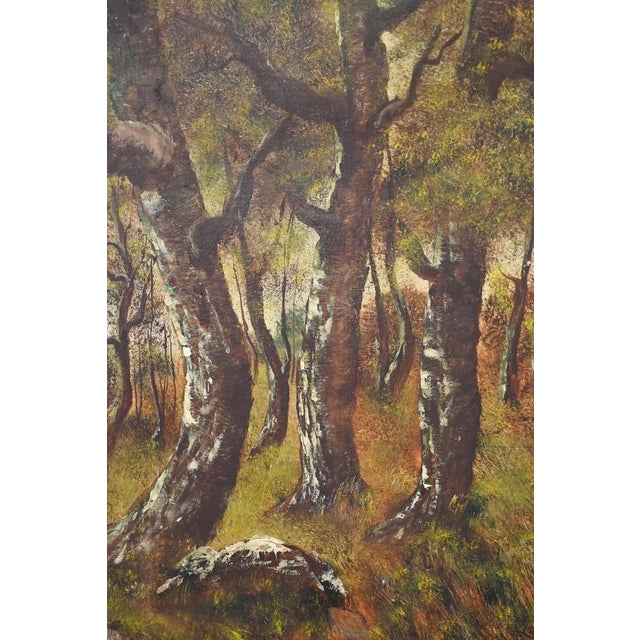 Late 19th Century Lucie Gourdon, Walk in the Undergrowth, Oil on Canvas, 1896 For Sale - Image 5 of 16