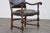 Mid 18th Century Pair of Early 18th Century Carved Wood Armchairs With Embossed Leather Upholstery For Sale - Image 5 of 18