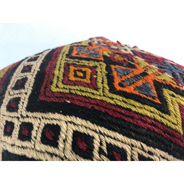 1970s 1970s Turkish Handmade Kilim Pillow Cover For Sale - Image 5 of 6