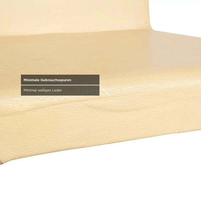 Cream Cream Leather Chairs from Cattelan Italia, Set of 4 For Sale - Image 8 of 15