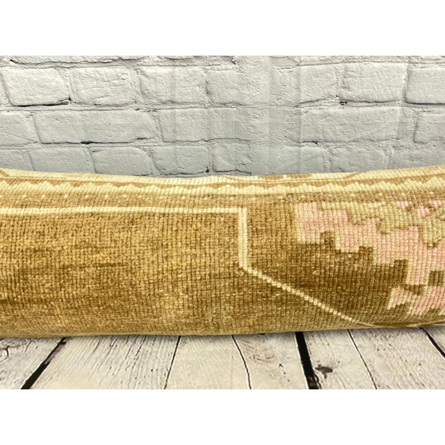 12 x 46 Lumbar Rug Pillow Heritage Heirlooms Turkish Pillow Cushion Cover For Sale - Image 4 of 7