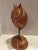 Vintage Hand Carved Pine Owl on Stand For Sale - Image 4 of 8