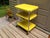 Vintage Industrial Yellow Cosco Chrome Kitchen 3 Shelf Utility Cart With Wheels For Sale - Image 12 of 18