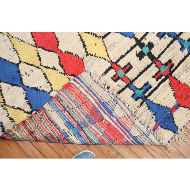 Mid 20th Century Beni Ourain Moroccan Rug - 4'1" x 7' For Sale - Image 11 of 18