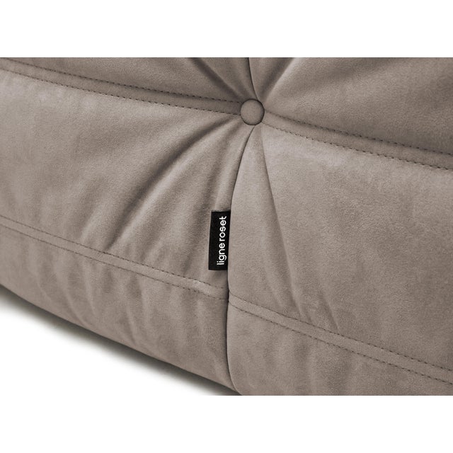 Togo Sofa in Warm Grey Microfiber by Michel Ducaroy for Ligne Roset, Set of 5 For Sale - Image 14 of 15