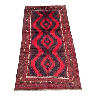 Afghan Hand Knotted Baluch Rug For Sale