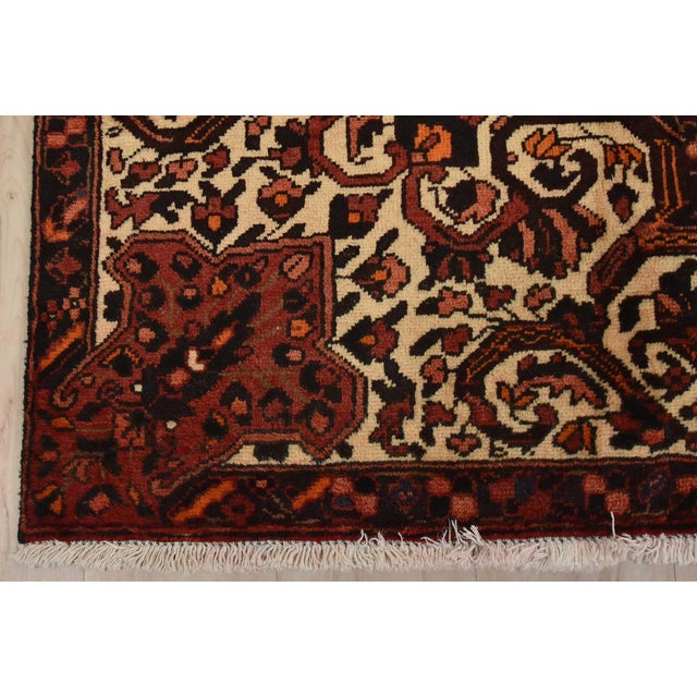 Baloch Rug 7’5” X 11’3” Red Wool Vintage Traditional Hand-Knotted Carpet For Sale - Image 11 of 14