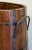 Antique Large Wood Bucket Umbrella Stand With Metal Fittings For Sale - Image 9 of 10