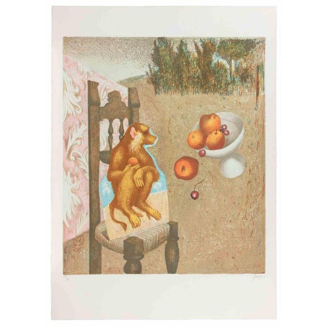 Lithograph hand colored realized by Enrico Benaglia. Edition of 120. Hand signed and numbered in pencil. This piece is...