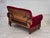 Danish 2-Seater Drop Arm and Back Sofa in Cherry-Red Velour, 1950s For Sale - Image 17 of 18