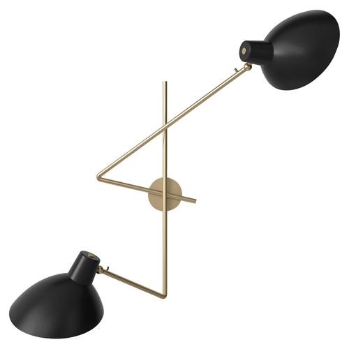 Black VV Cinquanta Twin Wall Lamp by Vittoriano Viganò for Astep For Sale - Image 10 of 10