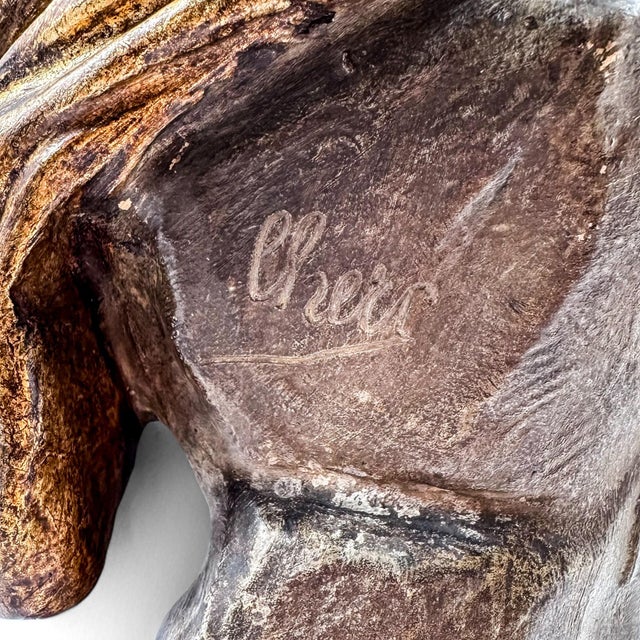 Bronzed & Gilded Terracotta Figure from Goldscheider, 1901 For Sale - Image 16 of 18