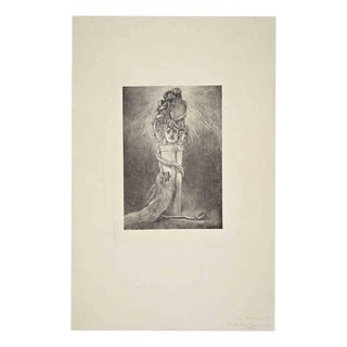 Félicien Rops, Happiness in Crime, 1882, Etching For Sale
