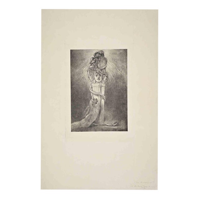 Félicien Rops, Happiness in Crime, 1882, Etching For Sale