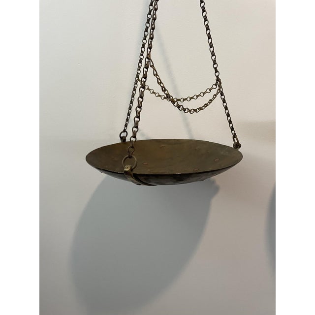 1918 Ottoman Empire Brass 16" Balance Scale — Crowned Anchor Maritime Guild Mark For Sale - Image 15 of 18
