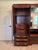 Vintage Thomasville Illuminated Cherry Queen Bed Unit- Headboard, Bridge, Nightstand Armoires, & Mirror For Sale - Image 14 of 18