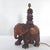 Good overall condition, normal wood grain (cracks), possibly solid walnut. No tusks. Height 45 cm. Length 27 cm. Width 17...