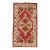 Galerie Shabab Collection Mid-20th Century Handmade Turkish Oushak Throw Rug in Red and Ivory For Sale