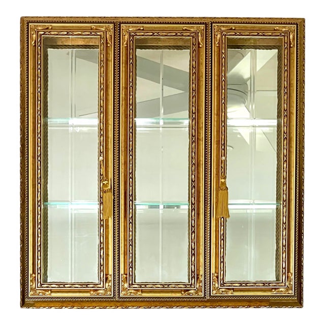 Rare, high end Italian opulence - a Pita Furnishings mirrored wall cabinet, made by a boutique Italian maker with a number...