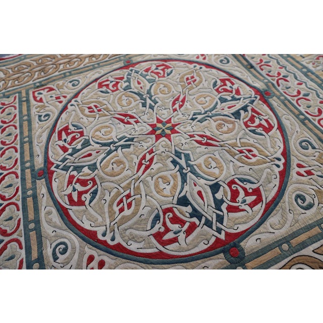 Egyptian Cotton Appliqué Hanging, Late 19th Century For Sale - Image 9 of 11