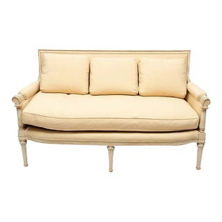 Vintage 1960s Custom French Louis XVI - Style Settee For Sale