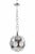 Metal Vintage Chromed Metal and Glass Pendant Lamp by Oscar Torlasco, 1970s For Sale - Image 7 of 8