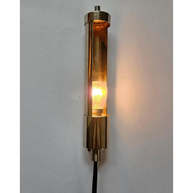 1940s Art Deco Bauhaus Chrome Wall Lamp, Germany, 1940s For Sale - Image 5 of 12