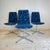 Danish Swivel Dining Chairs in Flower Power Fabric, 1960s) Set of 4 For Sale - Image 5 of 6