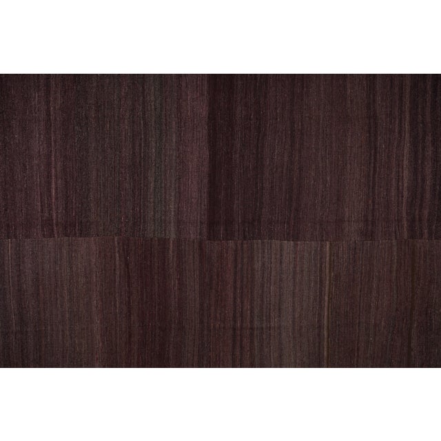 1960s Oversize Bohemian Striped Wool Kilim Rug 9'3'' X 11'9'' For Sale - Image 9 of 11