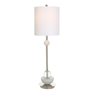 Exposition Nickel Buffet Lamp For Sale