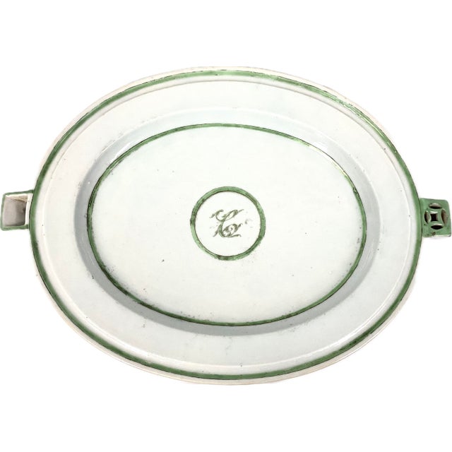 Chinese Large Chinese Export Porcelain Warming Dish With Lid For Sale - Image 3 of 11