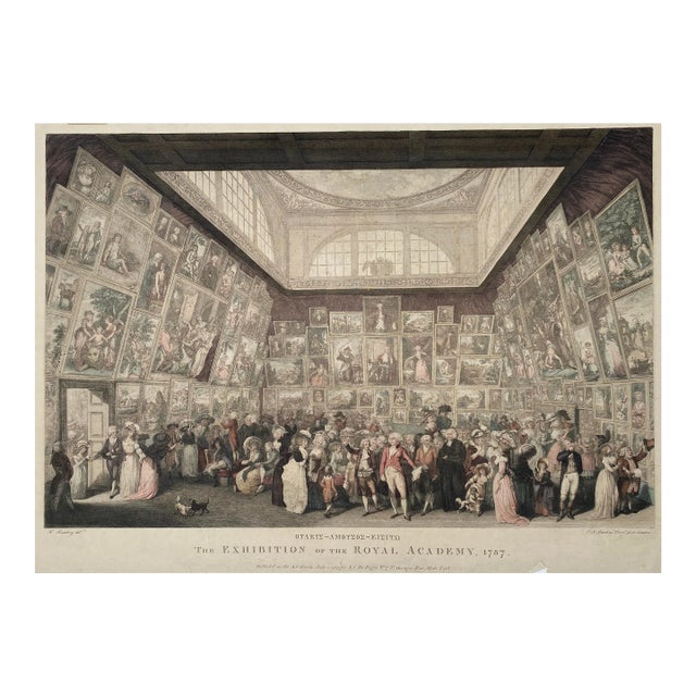 1878 Exhibition of the Royal Academy Engraving Antique For Sale
