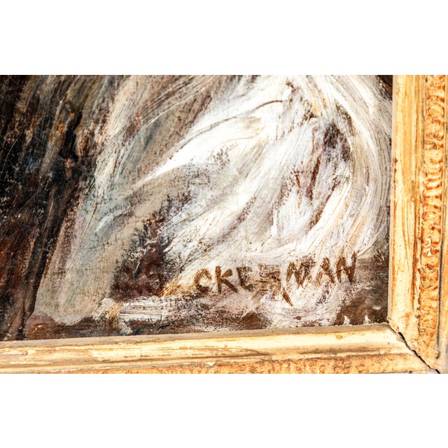 Art Deco Original, Turn of the Century Self-Portrait For Sale - Image 3 of 9