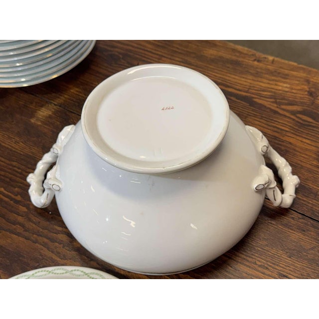 White Limoges Porcelain Dinner Service by J.B. Tricard et Cie, Set of 95 For Sale - Image 8 of 18