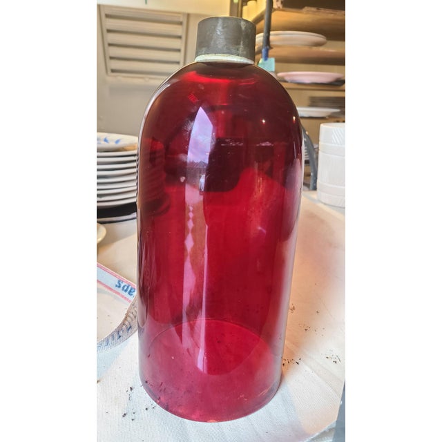 Antique 19th Century American Classical Blown Glass Hurricane Wall Sconce Shades - A Pair For Sale - Image 13 of 14