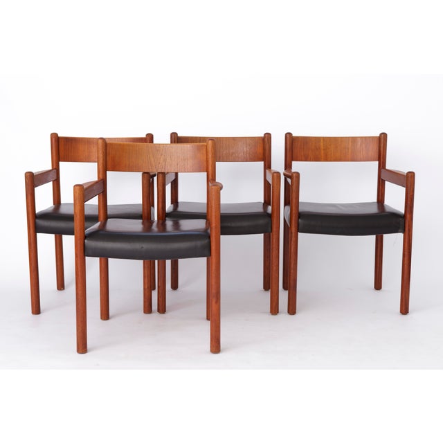 Vintage Danish Teak Armchairs, 1960s, Set of 4 For Sale - Image 11 of 11
