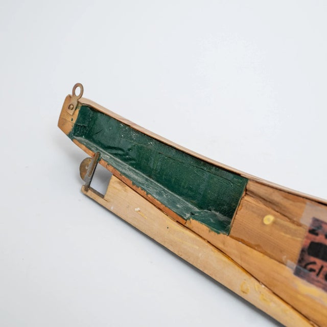 Brown 1970s Painted Builder's Half Model of "Laura B" From Glouchester, Ma For Sale - Image 8 of 8