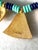 Art Deco Mma Gold Tone and Glass Art Museum Collection Necklace For Sale - Image 3 of 4