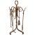 Hollywood Regency Gilt Metal Fireplace Tools With Stand, Circa 1940s For Sale - Image 10 of 10