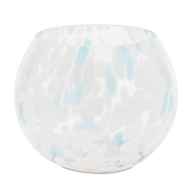 2020s Painted Glass Candle Holder Vase (Set of 4) For Sale - Image 5 of 5