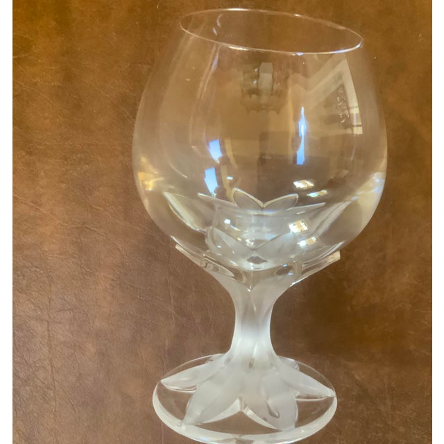 Transparent 1980s Cartier Cognac Glasses Set of 4 For Sale - Image 8 of 8