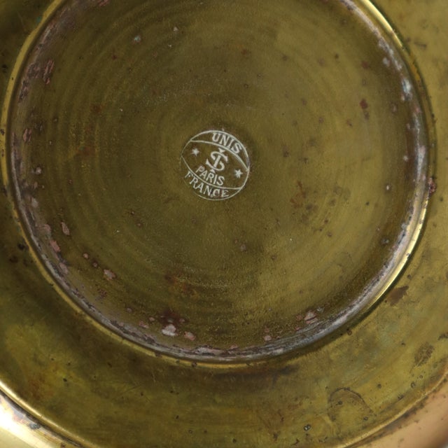Brass Repoussé Flower Planters, France, Set of 3 For Sale - Image 18 of 18