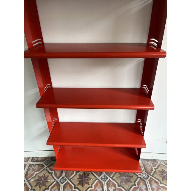 Red Vintage Italian Red Wall Unit, 1970s For Sale - Image 8 of 14