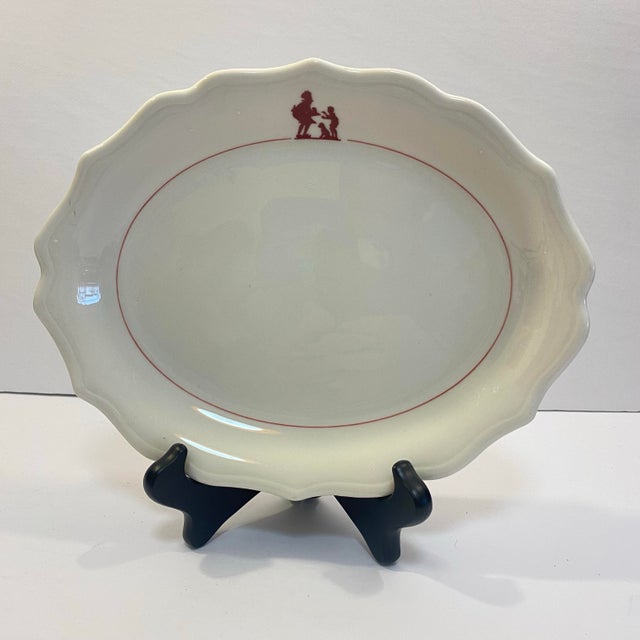 1960s Syracuse China Scalloped Howard Johnson Restaurantware Platter For Sale In Richmond - Image 6 of 6
