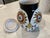Mid-Century Modern Vintage MCM Starbucks Sberna Deruta Italy Hand Painted Canister Ginger Jar For Sale - Image 3 of 4