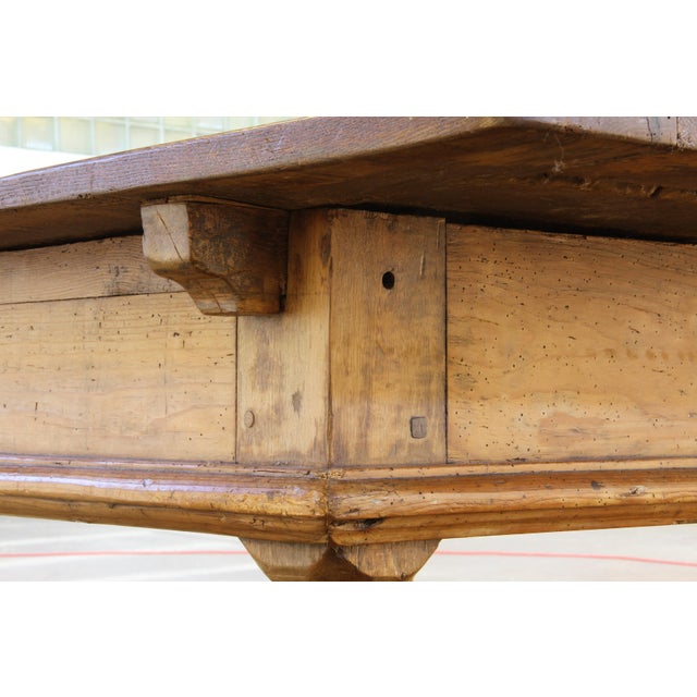 Antique Nordic Baroque Oak Table, 1807 For Sale - Image 17 of 18