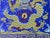 Textile Asian Square Purple Golden Dragon Bats Yu Ri Edge Fabric Display Art For Sale - Image 7 of 7