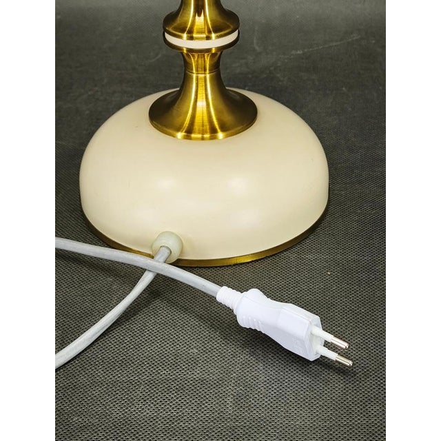 1970s Opaline Glass Table Lamp from Napako, Former Czechoslovakia, 1970s For Sale - Image 5 of 12