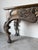 Vintage Italian Baroque Style Hand-Carved Wood Console Table With Paw Feet For Sale - Image 4 of 18